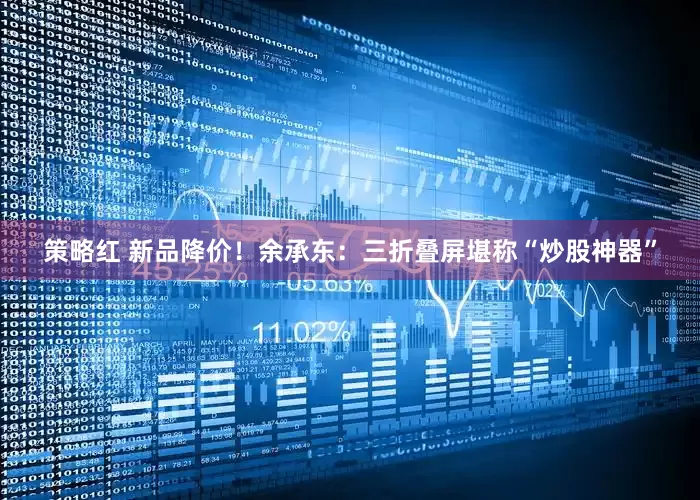 策略红 新品降价！余承东：三折叠屏堪称“炒股神器”
